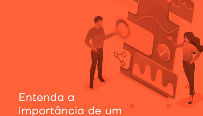 banner laranja com escrita "Entenda a Importância de um sistema escalável de dados"