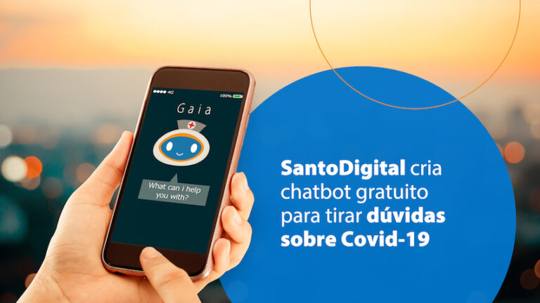 SantoDigital cria chatbot gratuito para tirar dúvidas sobre Covid-19