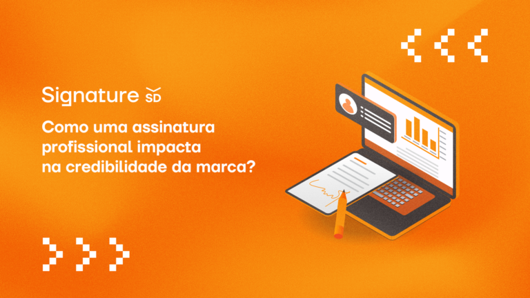 Como uma assinatura profissional impacta na credibilidade da marca?