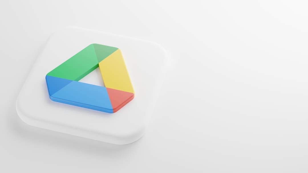 Quadrado branco com ícone do Google Drive, representando os complementos do Google.