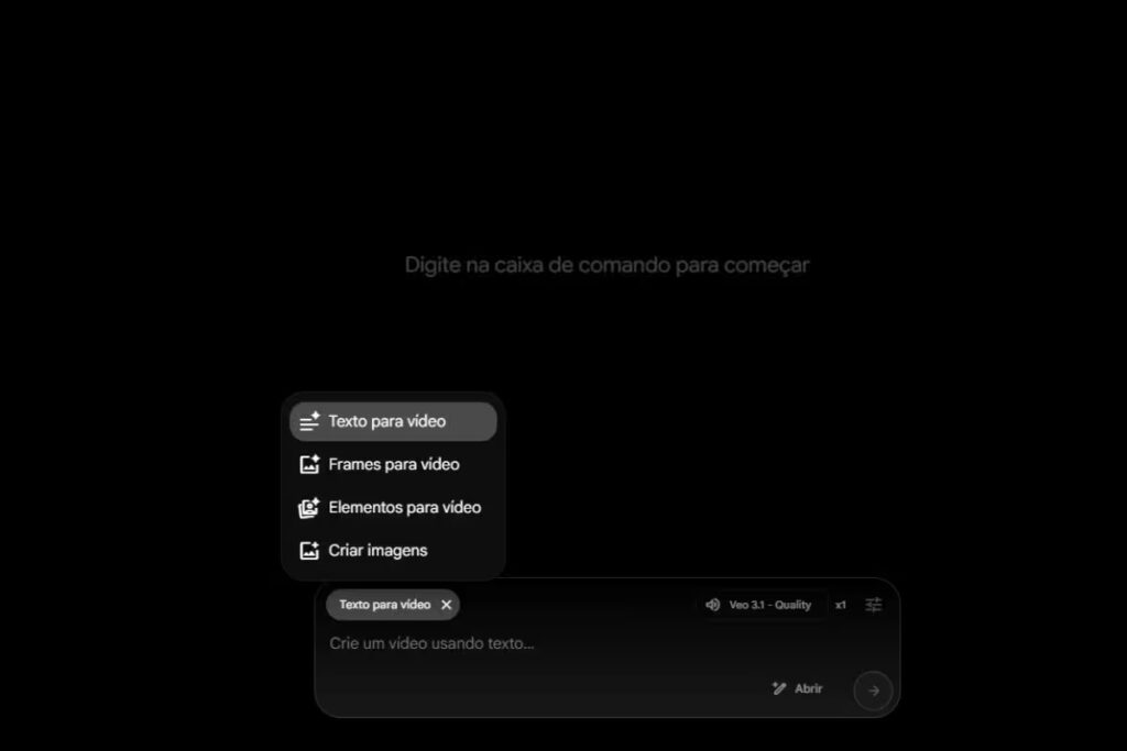 Ferramentas do Veo 3.1 no Flow