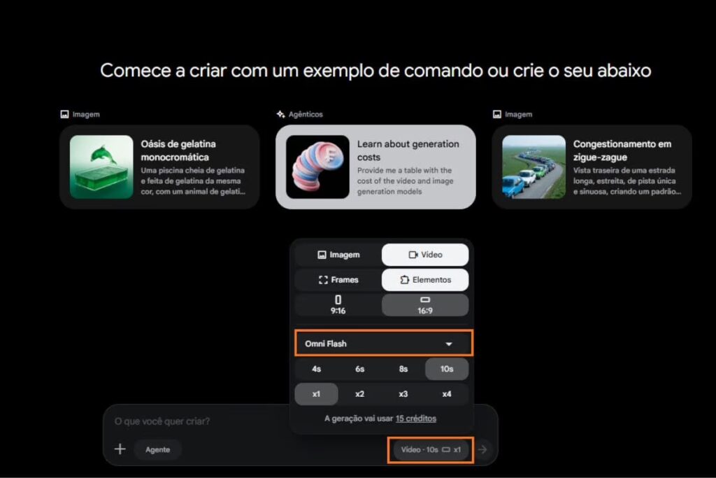 Acesso ao Gemini Omni pelo Google Flow